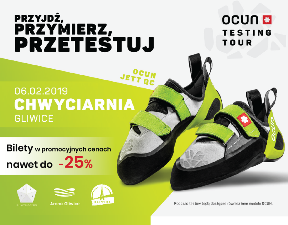 Chwyciarnia i Ocun Testing Tour 2019