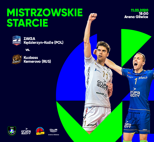 Mistrzowskie starcie: ZAKSA Kędzierzyn-Koźle vs. Kuzbass Kemerovo