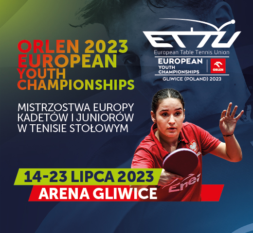 Orlen 2023 European Youth Championships - Mistrzostwa Europy Kadetów i Juniorów w Tenisie Stołowym