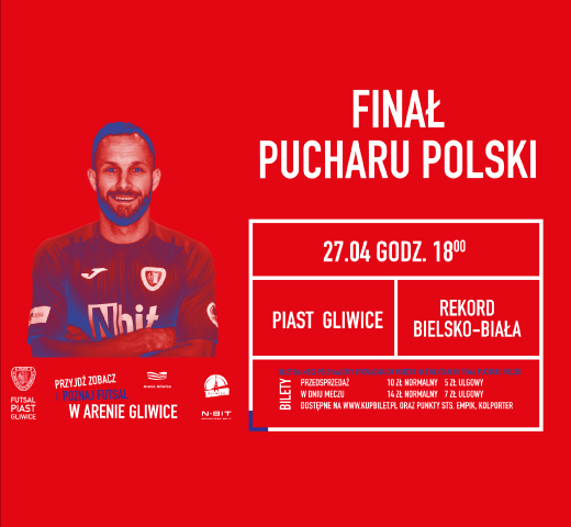 Mecz finałowy o Puchar Polski w futsalu - Piast Gliwice vs Rekord Bielsko Biała