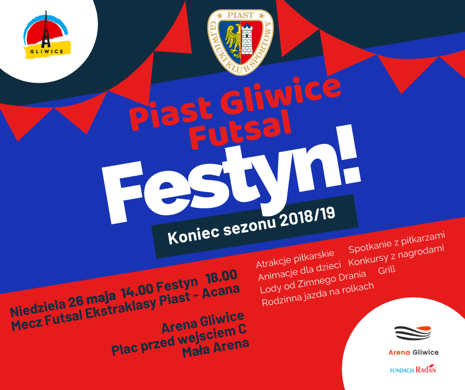 Piknik rodzinny z Futsalem Piast Gliwice i ostatni mecz w kolejce z KS Acana Orzeł Futsal
