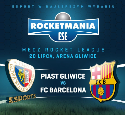 E-sport. Mecz Rocket Leauge: Piast Gliwice vs Fc Barcelona